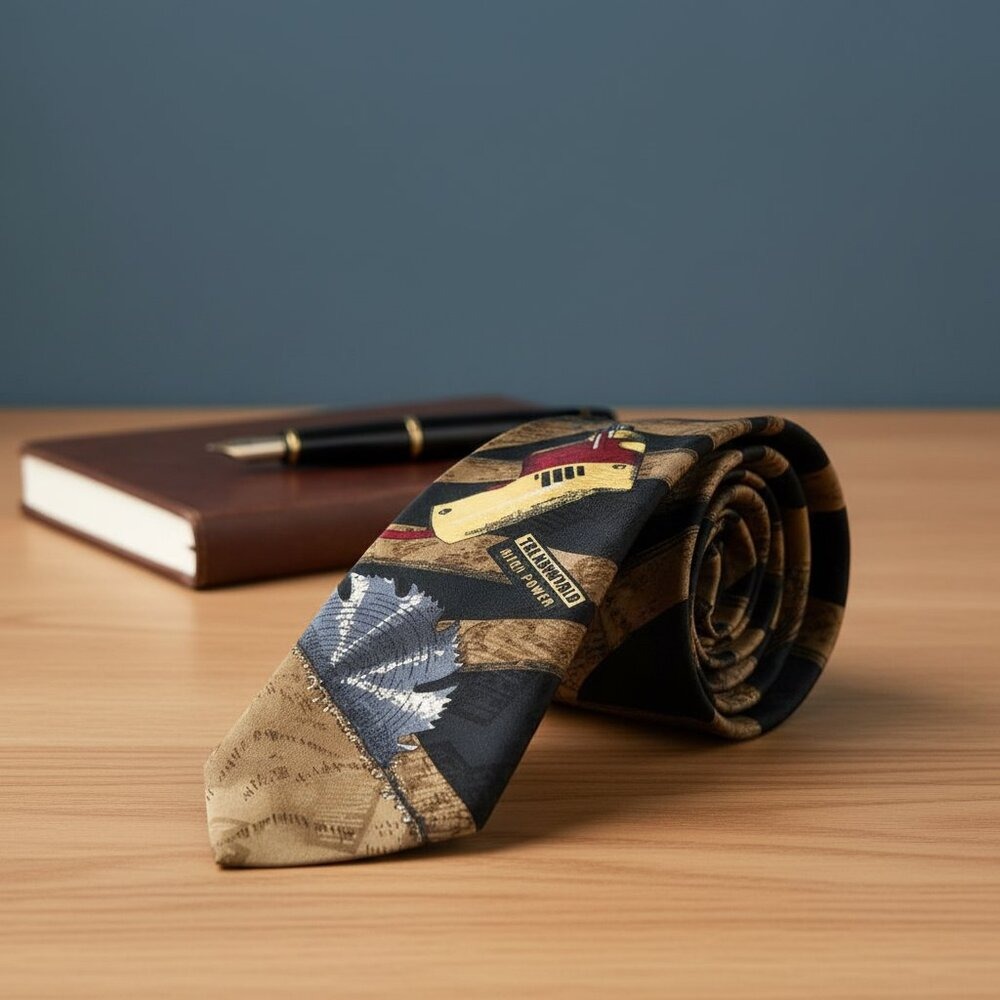 Vintage Home Improvement Power Tools Necktie The Answer Is More Power